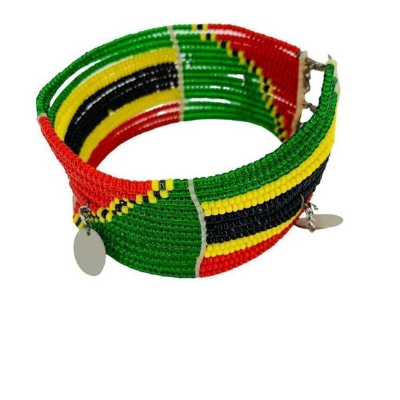 Tribal Ethnic Bracelet Bead Charm Handmade Collector Comfortable 0048 - Picture 1 of 7